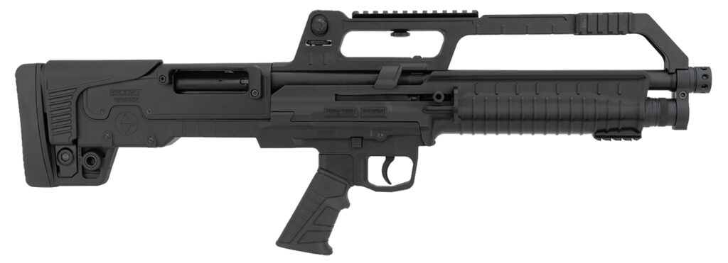 Escort HEBA20180001 BullTac SA 20 Gauge Semi-Auto 3″ 5+1 18″ Black Stainless Steel Barrel, Black Aluminum/Polymer Receiver w/Picatinny Rail, Black Bullpup Synthetic Stock, Black Grip