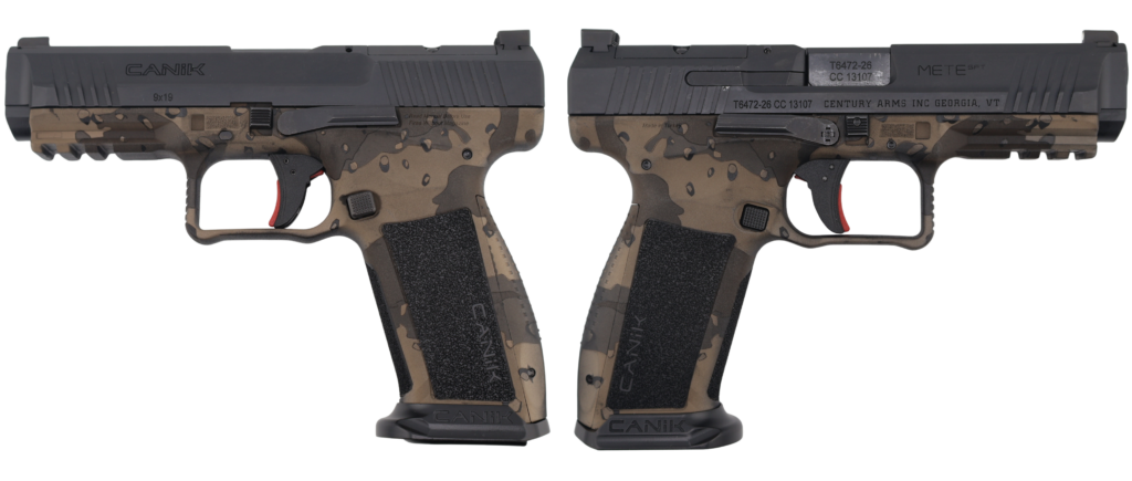 CANIK METE SFT ONE SERIES 9MM CHOCOLATE CHIP CAMO PSTL 4.46 BRL 1-18RD MAG