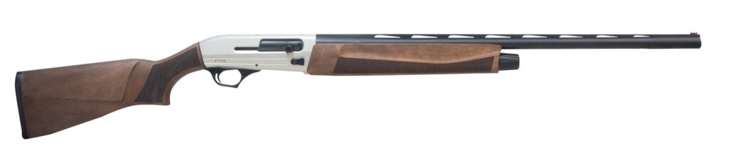 Pointer REXFT21W12 Field Tek FT21 Semi-Auto 3″ 5+1 28″ Black Vent Rib Barrel, Silver Aluminum Receiver, Fixed Turkish Walnut Stock