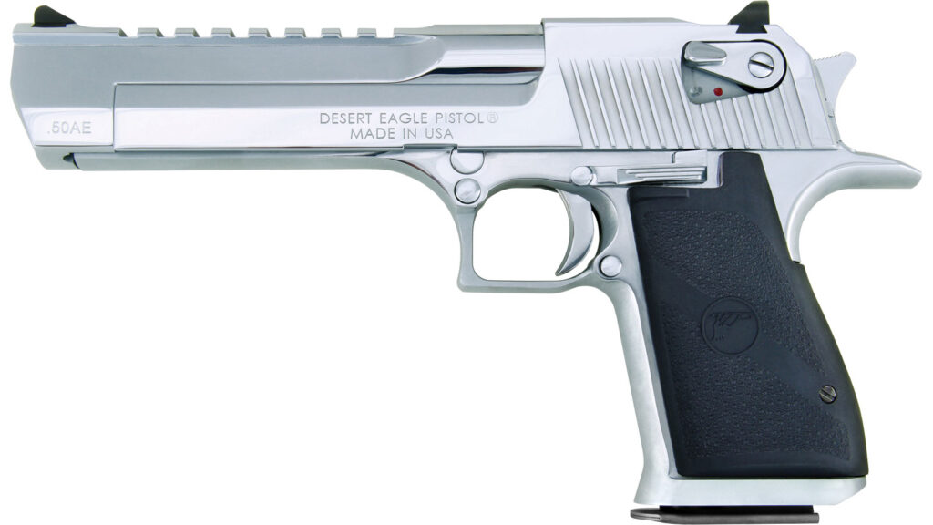 Magnum Research Desert Eagle 50AE 6″ MK XIX Polished Chrome DE50PC