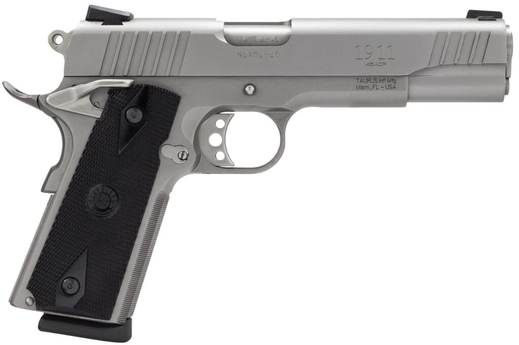 Taurus 1911 PT1911 45 ACP Stainless Steel 5″ Barrel 1-191109