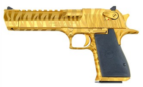 Magnum Research Desert Eagle 357 Mag Titanium Gold Tiger Stripe DE357TG-TS