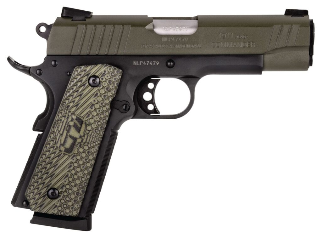 Taurus 1911 Commander 45 ACP 4.25″ Barrel Green Cerakote 1-191101COMMG-VZ