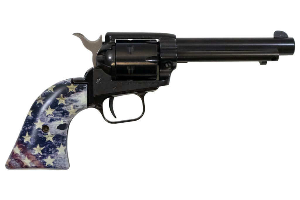 Heritage Firearms Rough Rider 22 LR 4.75″ Barrel Flag Grips RR22B4-US01