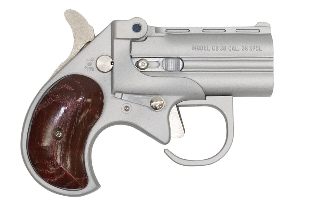 Bearman Big Bore 38 Spl Satin Stainless Rosewood Grip BBG38SR