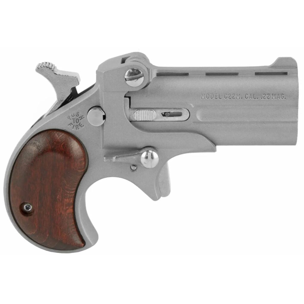 Bearman Classic Derringer 22 Mag Satin Rosewood Grips 2- Shot CL22MSR