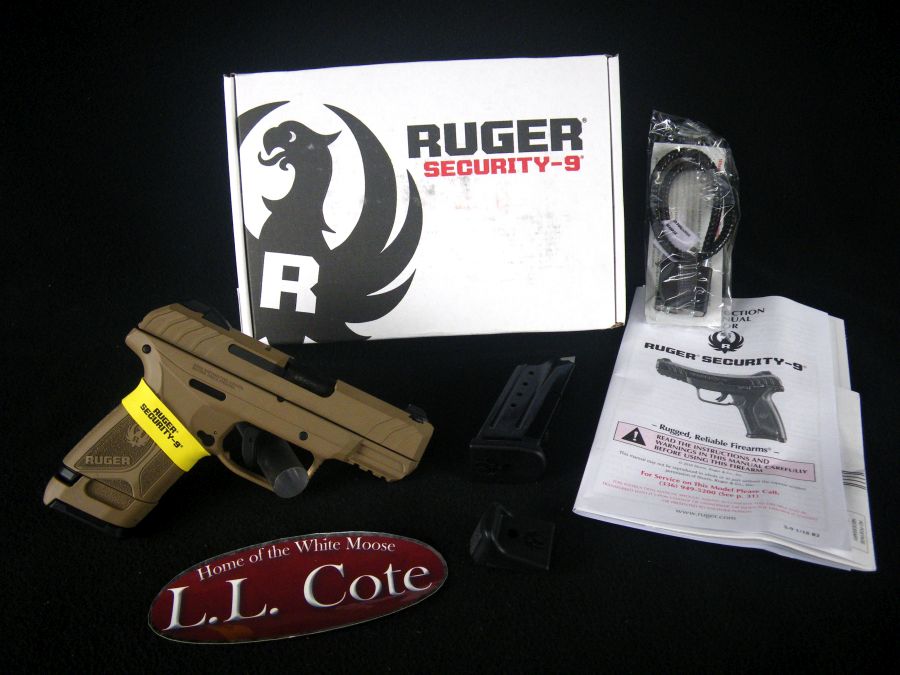 Ruger Security-9 FDE Cerakote 9mm 3.4″ NEW 3832
