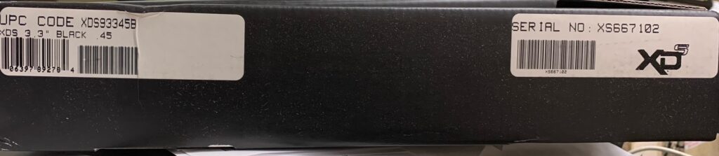 Used Springfield XDS Semi Auto Pistol .45 ACP 3.3″ Barrel 5 Rounds Polymer Frame Black XDS93345B