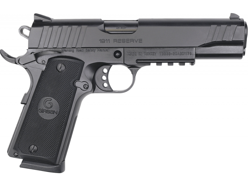 EAA Girsan 1911 45 ACP W/ Rail 5″ Barrel MC1911S 390031