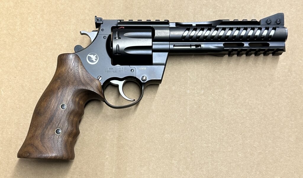 Nighthawk Korth NXS 357 Mag/ 9mm 8 Shot 6″ Barrel W/ 9mm Cylinder 0469