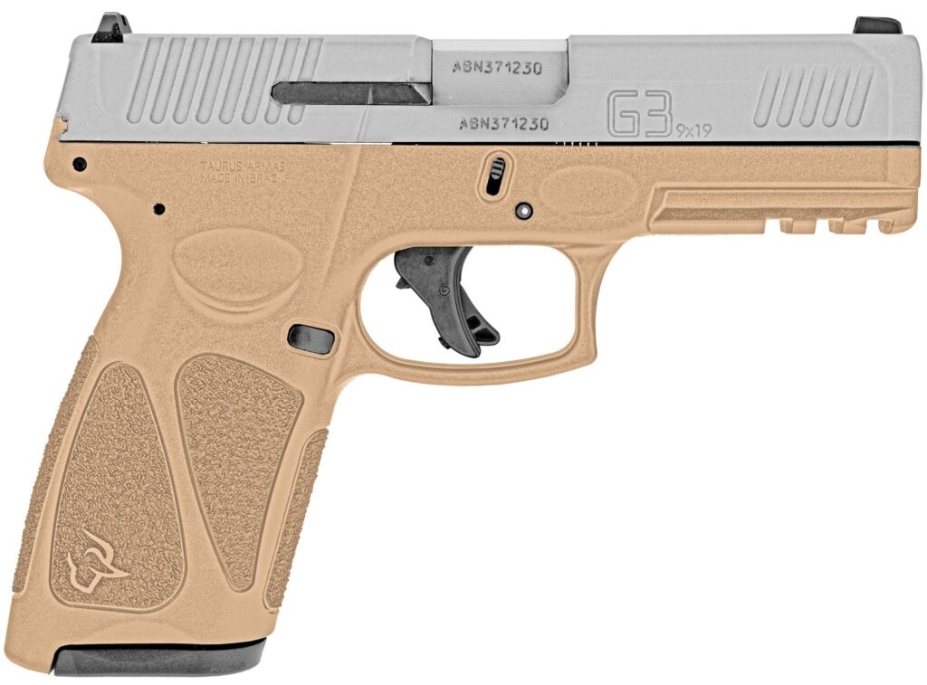 Taurus G3 9mm Tan & Stainless Steel 17 Round Capacity 1-G3B949T