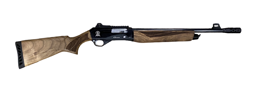 LKCI Vezir VSA-WT Semi Auto Shotgun 12 Ga Ghost Ring Sights Walnut 20″ VSA-WT-BLACK