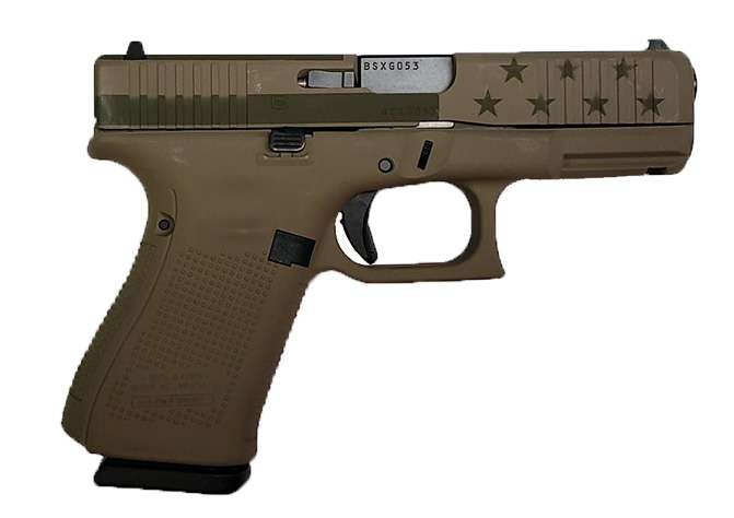 Glock 19 Gen 5 9mm FDE/ OD Green Flag 15 Round Capacity PA195S204FDEOD