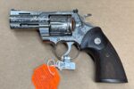 Engraved Colt Python 357 Mag Stainless Steel 3″ Barrel DAV-12457 - View 2