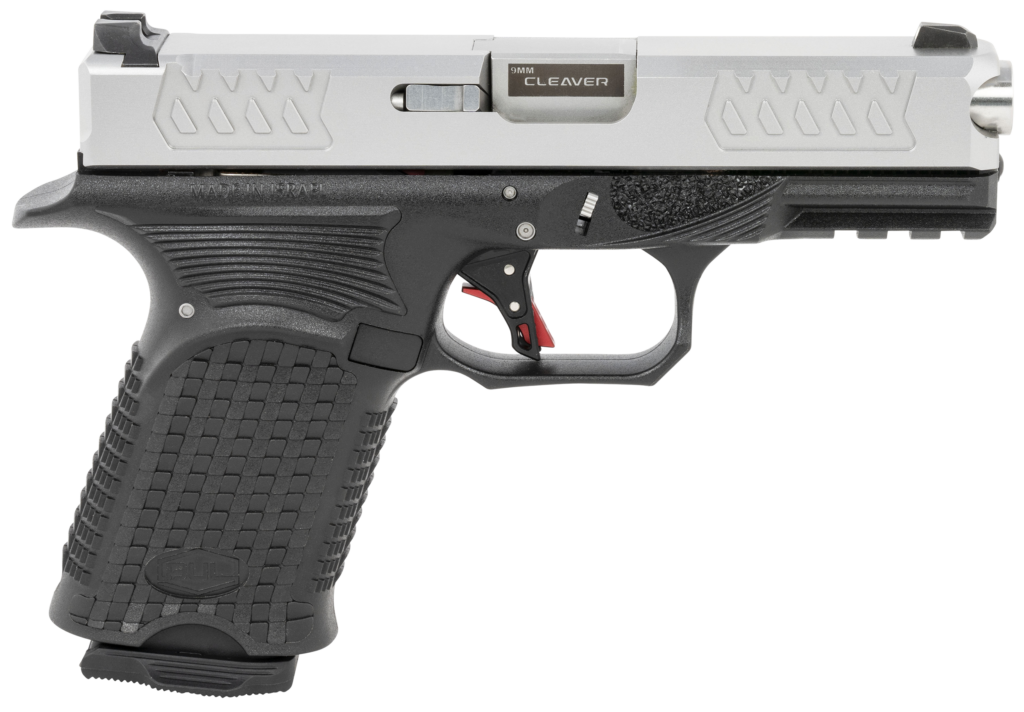 Bul Armory Axe Cleaver 9mm Compact Silver Slide 15 Round Capacity AXECCLEVSLV9US