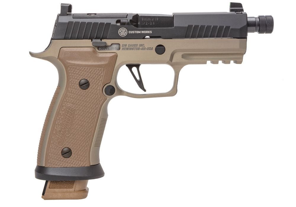 Sig Sauer P320 Combat 9mm FDE Threaded Barrel 320AXGCA-9-CW-CBT-TB-R2