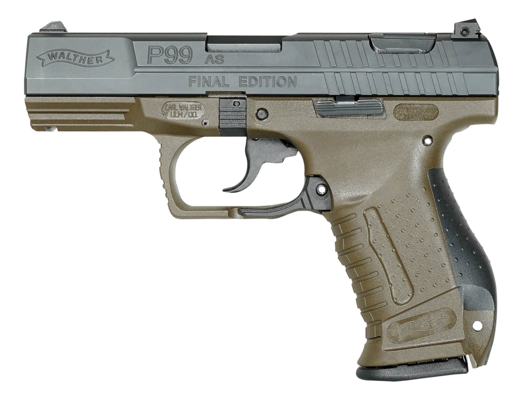 Walther P99 Final Edition 9mm 4″ Barrel OD Green 15 Round Capacity 2874172