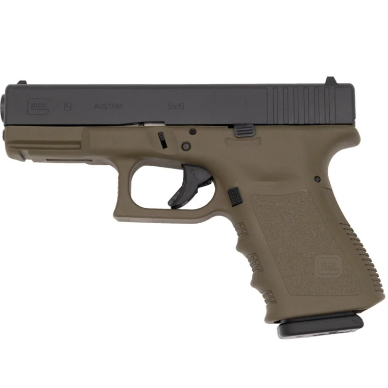Glock 19 Gen 3 9mm OD Green Rebuilt PR19579