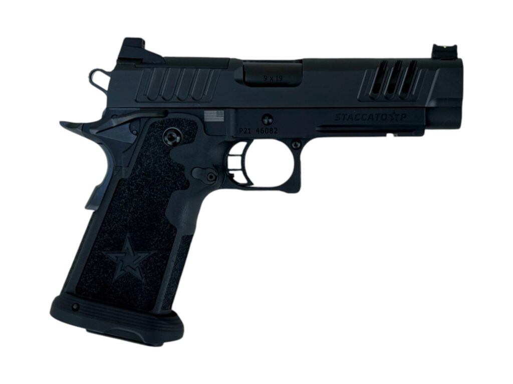 Staccato P DPO 9mm Optics Ready X-Serrations AL Frame DLC Barrel