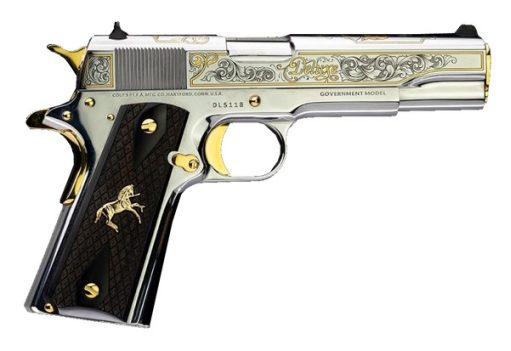 Colt 1911 Deluxe 38 Super Stainless Steel & Gold Engraved O1911C-SS38-DLS