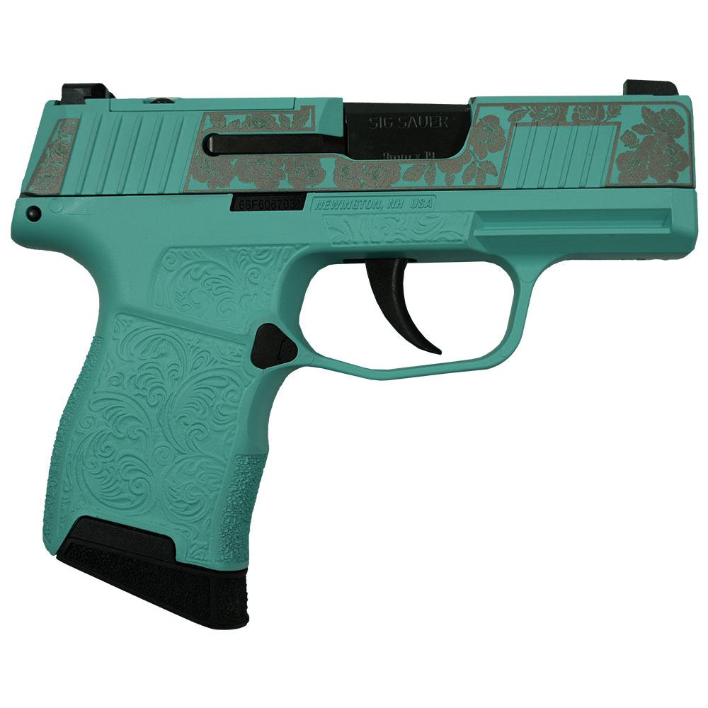 Sig Sauer P365 9mm Guns & Roses Robin’s Egg Blue Optics Ready XI681228GRT