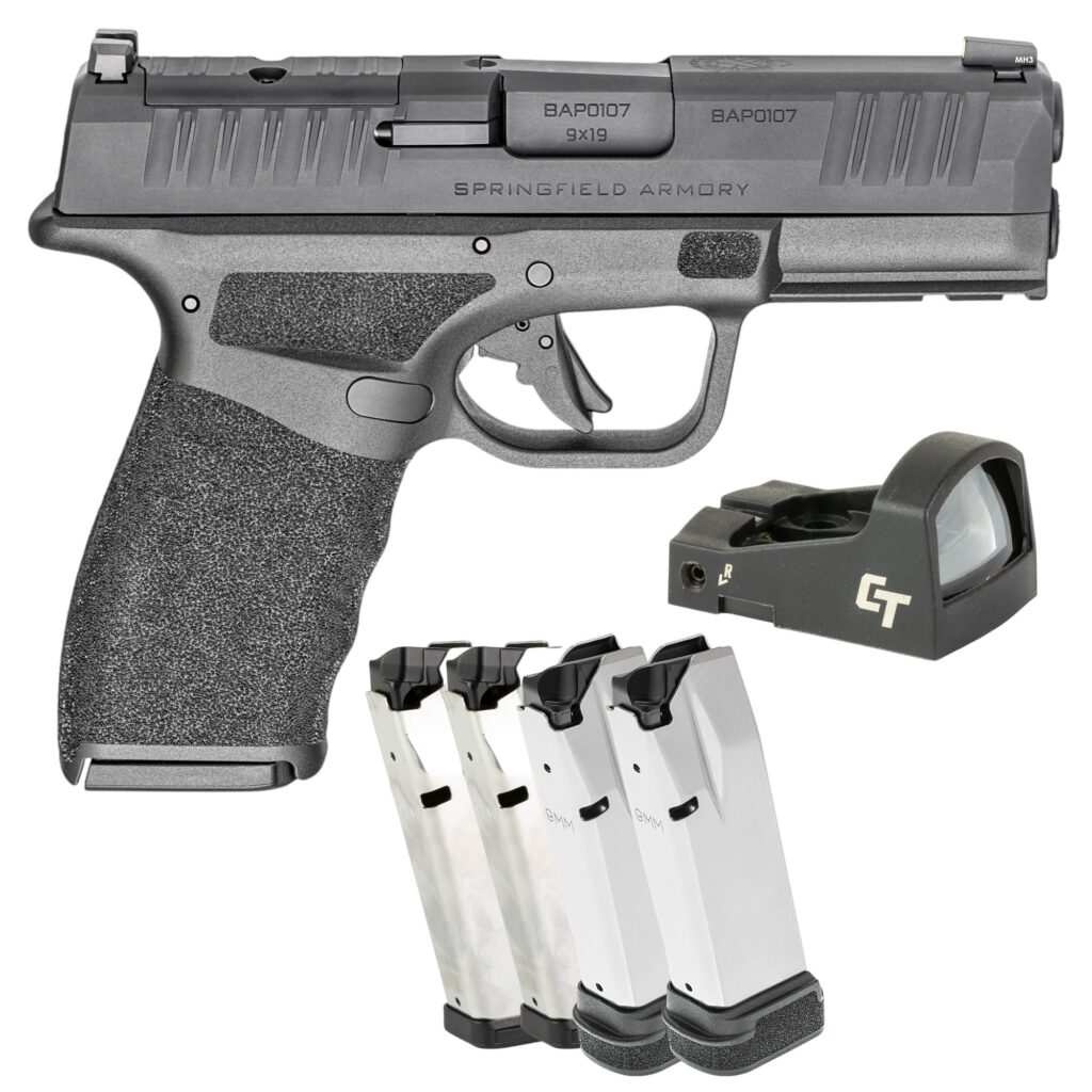 Springfield Hellcat Pro OSP 9mm Gear Up W/ Crimson Trace Red Dot 5- Magazines HCP9379BOSP-GU25