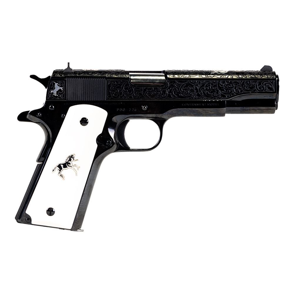 Colt Potro De Plata 38 Super 5″ Barrel Engraved Blue 1 of 500 O1911C-38-PDO
