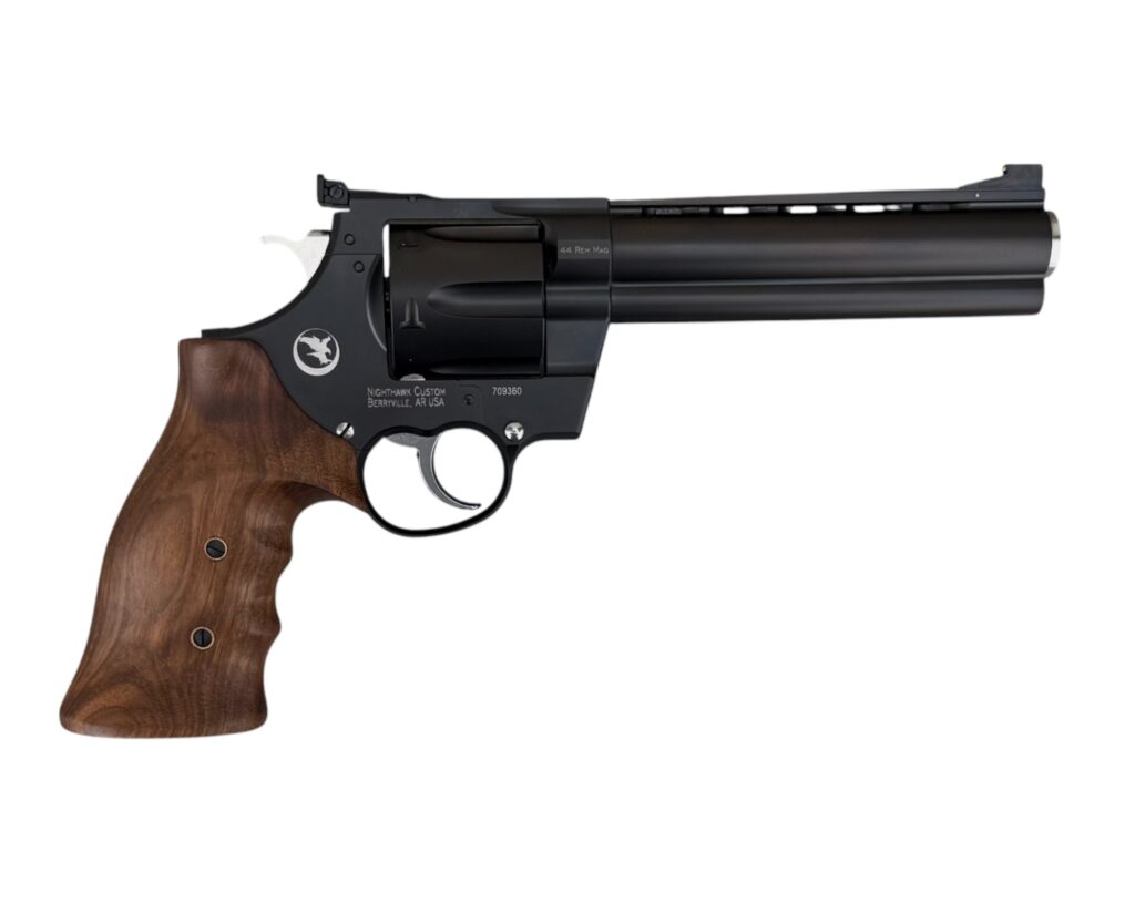 Nighthawk Custom Korth Mongoose 6″ Barrel 44 Mag Revolver 1145