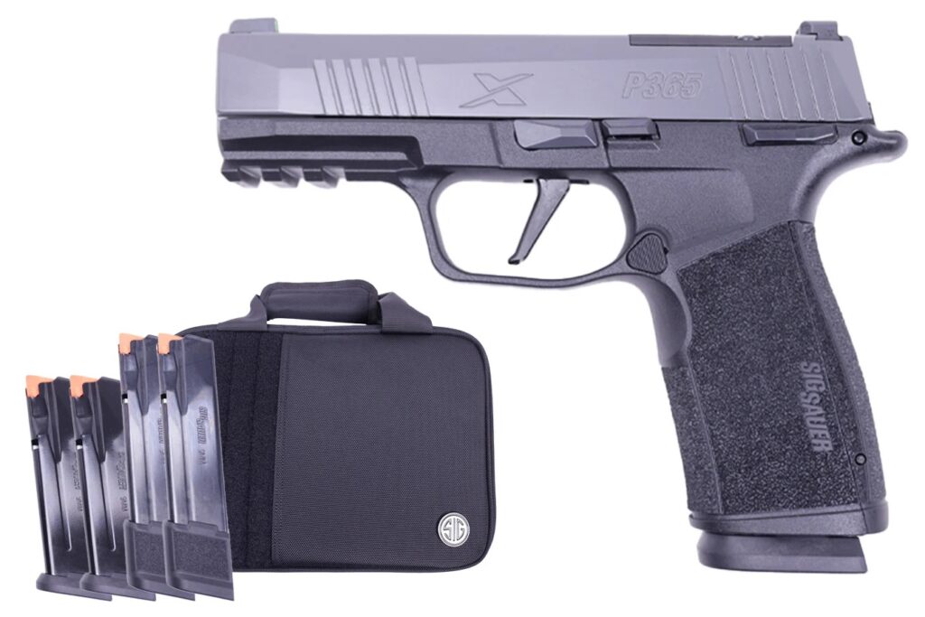 Sig Sauer P365 X-Macro Grey 9mm TacPro Optics Ready 5- Magazines & Savior Bag