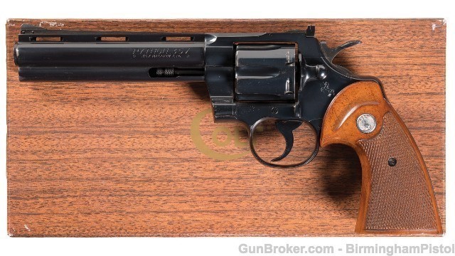 Colt Python 357 Mag 6″ Vent Rib Blue Walnut 62 Box (Used) – 23328