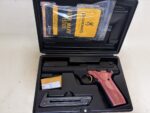 USED Browning Buck Mark Camper BC .22 LR Pistol – 5.5″ Barrel – Pink Laminate Grips – Fiber-Optic Sight - View 1