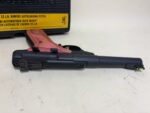 USED Browning Buck Mark Camper BC .22 LR Pistol – 5.5″ Barrel – Pink Laminate Grips – Fiber-Optic Sight - View 5