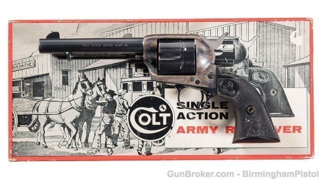 Colt 45 SAA 5.5″ 1973 Blue/Casehardened Box (Used) – 65984SA