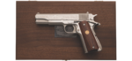 Colt 1911 Ohio 175th Anniv. Comm. Series 70 Govt 45 5″ Nickel Walnut (Used) – 49956g70 - View 1