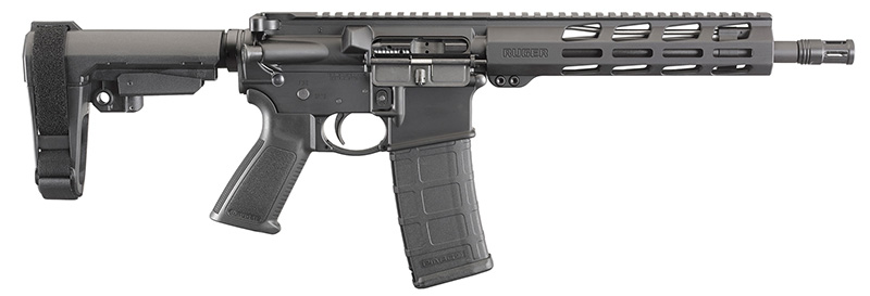 Used Ruger AR-556 AR Pistol 556 Nato 10″ Barrel 9″ MLok Handguard 8570 (Used) – 856-95058