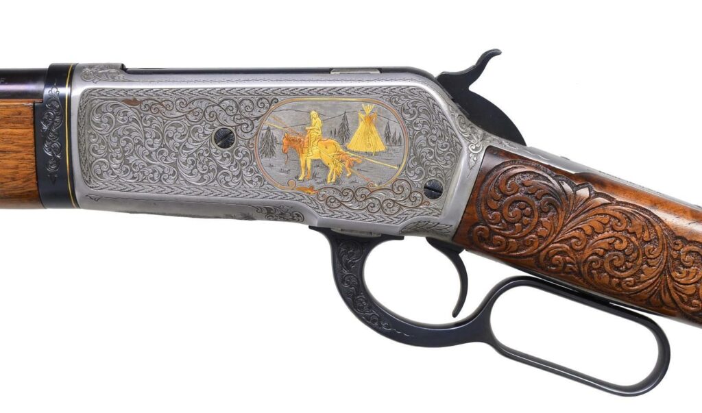 CUSTOM ENGRAVED WINCHESTER 1886 BY RALPH O. ALPEN. (Used) – 159901A