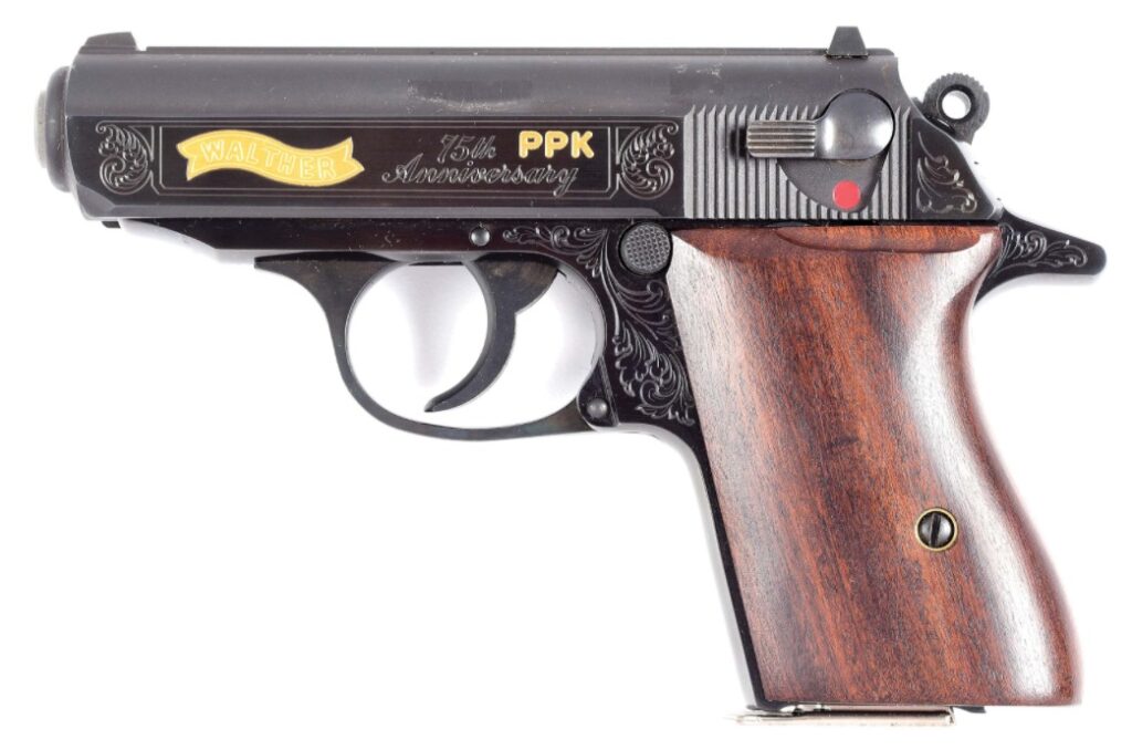 ENGRAVED WALTHER PPK 75TH ANNIVERSARY SEMI-AUTOMATIC PISTOL 380 ACP (Used) – 0805PPK