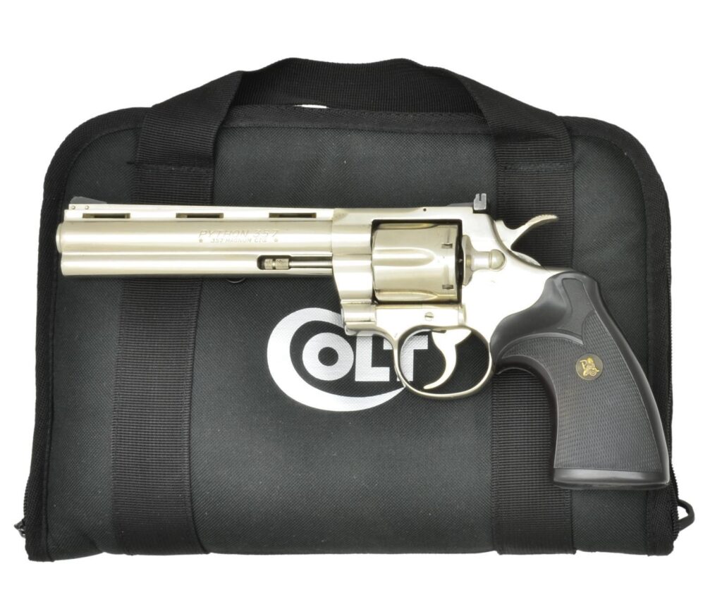 Colt Python 357 Mag 6″ Polished Nickel 1981 (Used) – K68623