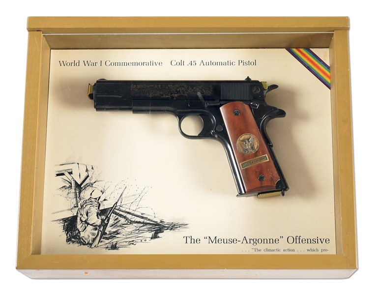 COLT 45 ACP 1911 5″ MEUSE ARGONNE W/CASE 1911A1 (Used) – 654MA