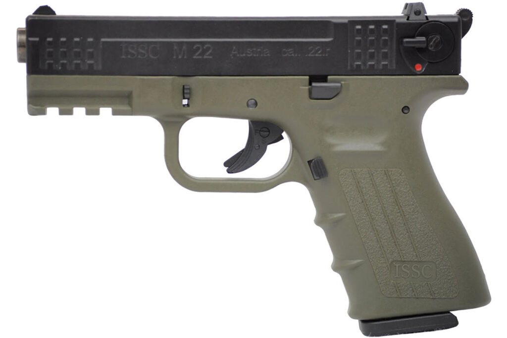 ISSC M22 .22 LR Pistol – Outshine Camo Finish, 4″ Barrel, 10+1 Capacity (Used) – a08636