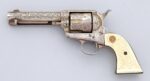 Custom Engraved Colt SAA 45 4.75 1902 Ivory Silver (Used) – 237599 - View 1