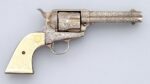 Custom Engraved Colt SAA 45 4.75 1902 Ivory Silver (Used) – 237599 - View 2
