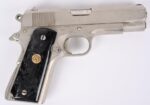1974 Colt Combat Commander Electronickel Finish 45 ACP Very Good Condition (Used) – 70SC32738 - View 1