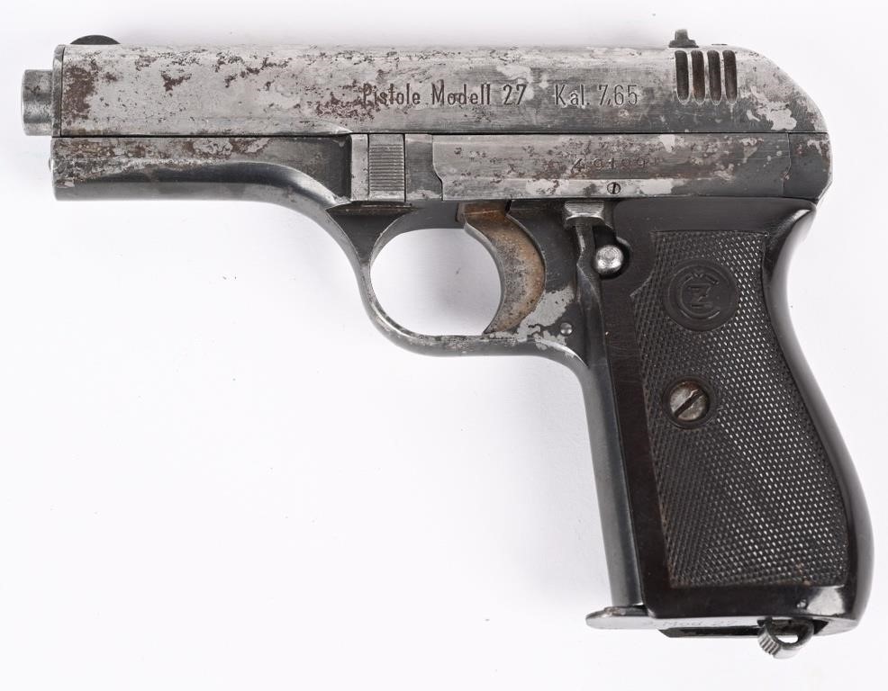 Occupation-Produced CZ Model 27 with US Capture Papers – Includes Holster (Used) – 49199
