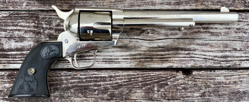 Colt SAA Single Action Army 44-40 Peacemaker Centennial Nickel 7.5″ Barrel (Used) – 410MPC