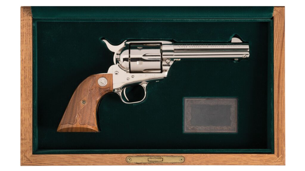 Colt 44-40 SAA New Frontier 3rd Gen Nickel Six Shooter Collector’s Special Edition 1983 187/250 (Used) – SA65938
