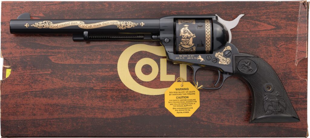 Colt SAA “Rusty Nail” Commemorative Revolver – 7.5″ .44-40, Limited Edition, Cased with Extra Cylinder (Used) – SA48990