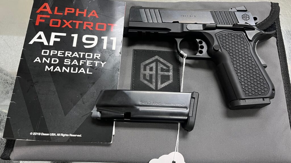ALPHA FOXTROT 1911 9mm AF1911-S15 Handgun (Used) – db000347