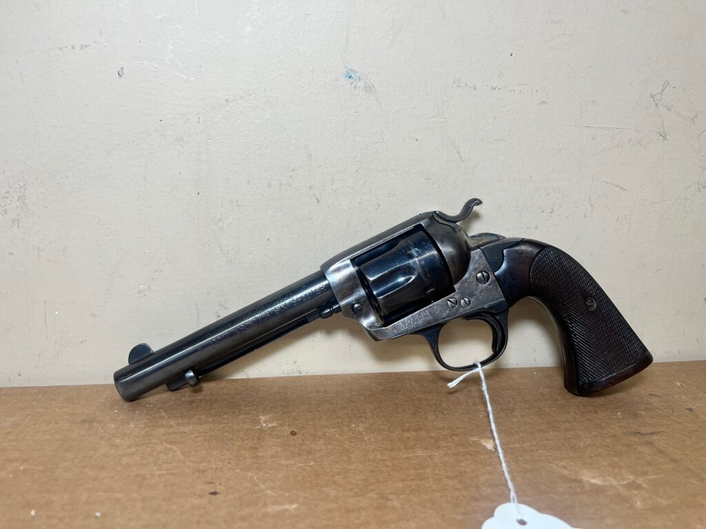 Colt Frontier Six Shooter “Bisley Model” Revolver – .44-40 WCF, Antique, Checkered Hard Rubber Grips (Used) – 248587