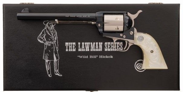 Colt “Wild Bill Hickok” Commemorative Single Action Army Revolver – .45 LC, Blue & Nickel Finish (Used) – 348WBH